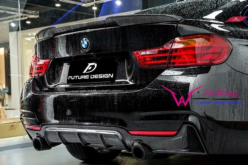 F32 F33 F36 - Performance style Carbon Rear Diffuser (daul) 02