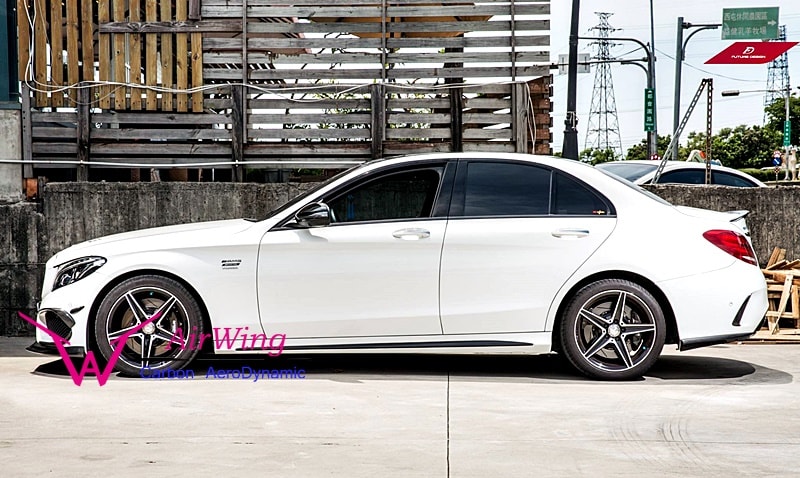 W205 C63 - Future Design carbon Rear splitter 01