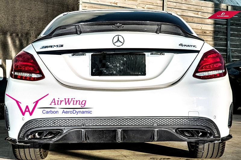 W205 C63 - Future Design carbon Rear splitter 02