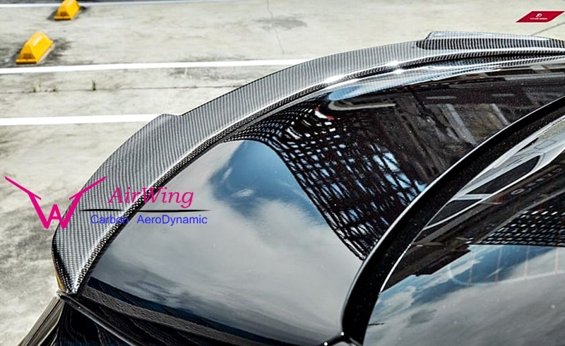 W205 C63 Sedan – M4 style Carbon Trunk Spoiler 04