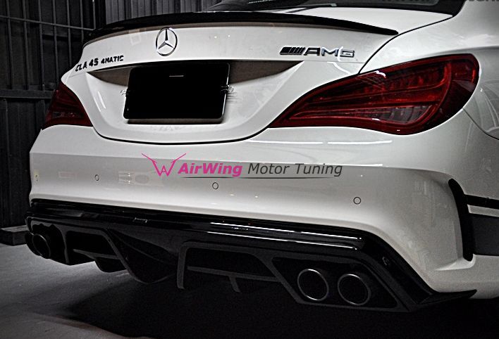 Benz W117 - PIECHA carbon rear diffuser 01